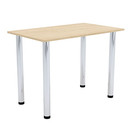 AKKE Esszimmertisch 100 cm x 55 cm Esstisch Kleiner Tisch Küchentisch Schreibtisch Dining Table Esszimmermöbel Chrombeine von AKKE