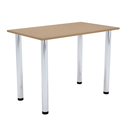 AKKE Esszimmertisch 100 cm x 60 cm Esstisch Kleiner Tisch Küchentisch Schreibtisch Dining Table Esszimmermöbel Chrombeine von AKKE