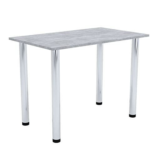 AKKE Esszimmertisch 120 cm x 60 cm Esstisch Kleiner Tisch Küchentisch Schreibtisch Dining Table Esszimmermöbel Chrombeine von AKKE