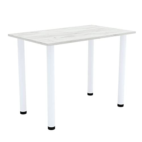 AKKE Esszimmertisch 70 cm x 60 cm Esstisch Kleiner Tisch Küchentisch Schreibtisch Dining Table Esszimmermöbel Weiße Beine von AKKE