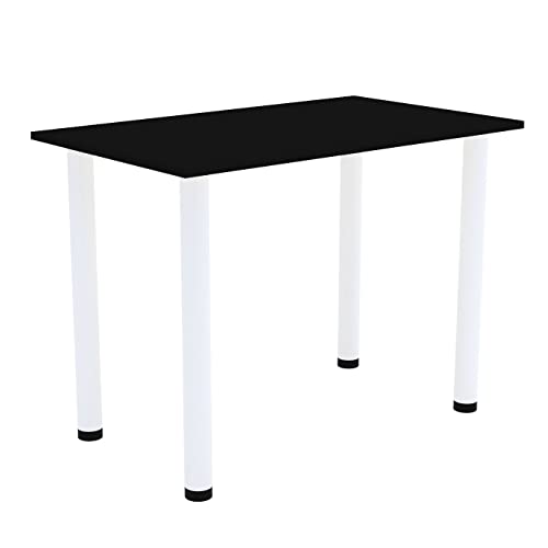 AKKE Esszimmertisch 80 cm x 60 cm Esstisch Kleiner Tisch Küchentisch Schreibtisch Dining Table Esszimmermöbel Weiße Beine von AKKE