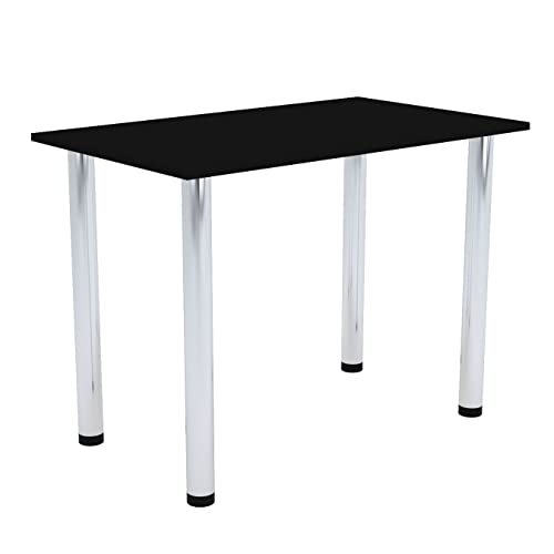 AKKE Esszimmertisch 90 cm x 50 cm Esstisch Kleiner Tisch Küchentisch Schreibtisch Dining Table Esszimmermöbel Chrombeine von AKKE
