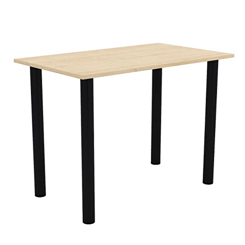 AKKE Esszimmertisch 90 cm x 60 cm Esstisch Kleiner Tisch Küchentisch Schreibtisch Dining Table Esszimmermöbel Schwarze Beine von AKKE