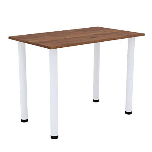 AKKE Esszimmertisch 90 cm x 60 cm Esstisch Kleiner Tisch Küchentisch Schreibtisch Dining Table Esszimmermöbel Weiße Beine von AKKE