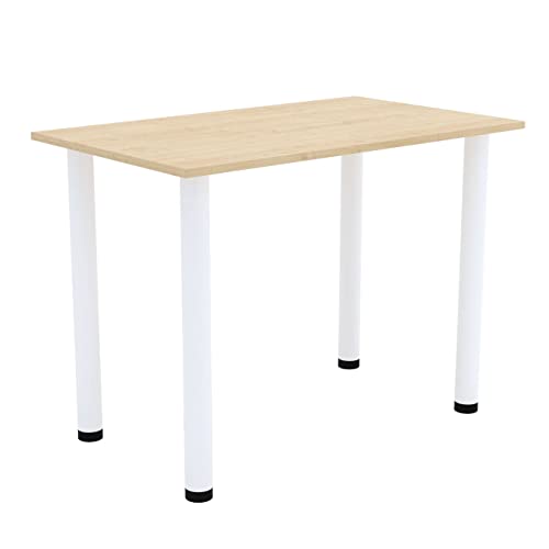 AKKE Esszimmertisch 90 cm x 60 cm Esstisch Kleiner Tisch Küchentisch Schreibtisch Dining Table Esszimmermöbel Weiße Beine von AKKE