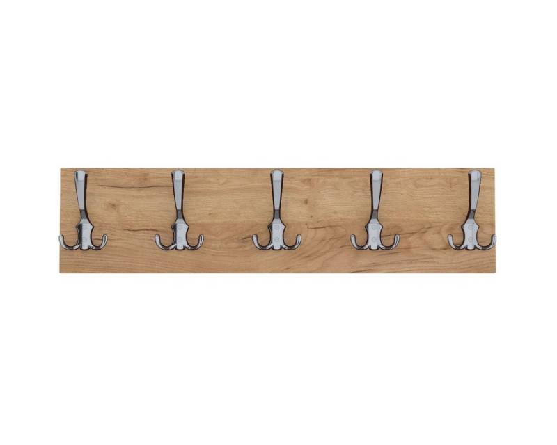 AKKE Garderobenleiste, Garderobenleiste Verchromte Haken 2mm PVC Kantenumleimung von AKKE