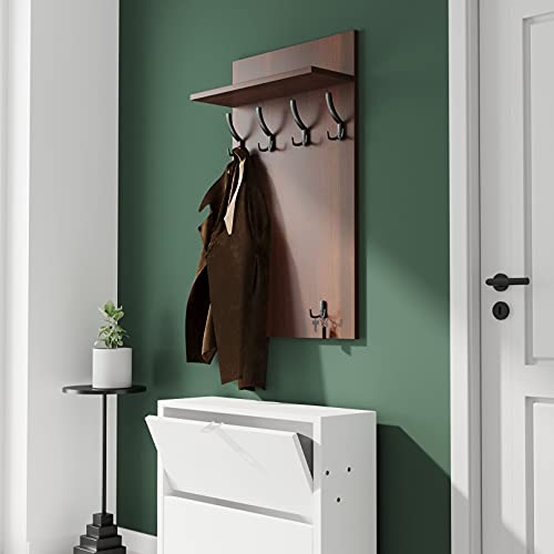 AKKE Garderobenpaneel Wandgarderobe Mit Ablage Wandpaneel Garderobe PVC Maxi 100cm x 60 cm von AKKE