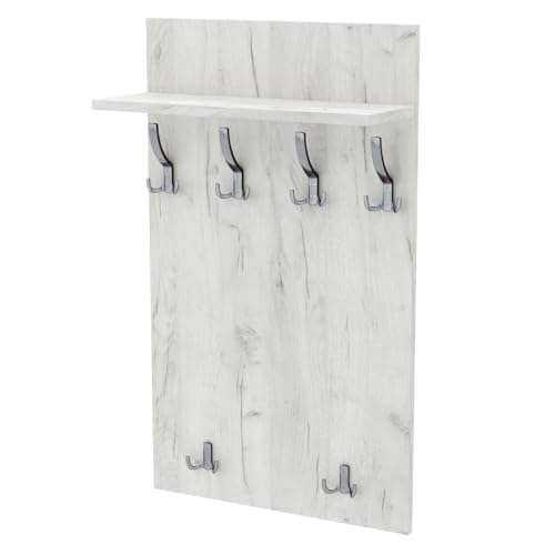 AKKE Garderobenpaneel Wandgarderobe Mit Ablage Wandpaneel Garderobe PVC Maxi Brunico-eiche 120cm x 60 cm AKKE Garderobenpaneel Wandgarderobe Mit Ablage Wandpaneel Garderobe PVC Maxi Brunico-eiche 120cm x 60 cm von AKKE