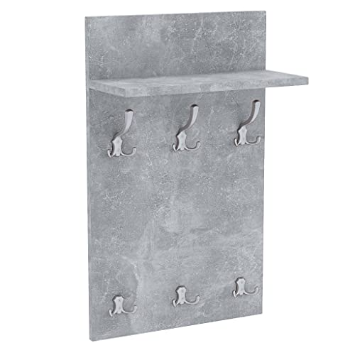 AKKE Garderobenpaneel Wandgarderobe Mit Ablage Wandpaneel Garderobe PVC Medi 90x50 cm ALUMINIUM | BETON AKKE Garderobenpaneel Wandgarderobe Mit Ablage Wandpaneel Garderobe PVC Medi 90x50 cm ALUMINIUM | BETON von AKKE