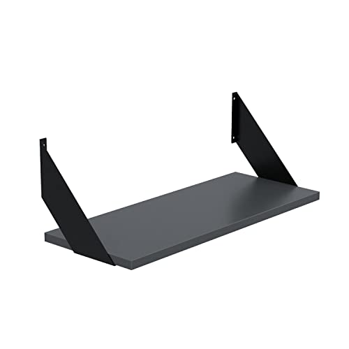 AKKE Hängeregal Flat Wandregal Kinderzimmer Küche Wohnzimmer Badezimmer Loft Büro Regale Wände Regalbrett für Wand-Deko Küchenregal Moderne Wandboard Bücherregal Anthrazit 80x20cm AKKE Hängeregal Flat Wandregal Kinderzimmer Küche Wohnzimmer Badezimmer Loft Büro Regale Wände Regalbrett für Wand-Deko Küchenregal Moderne Wandboard Bücherregal Anthrazit 80x20cm von AKKE