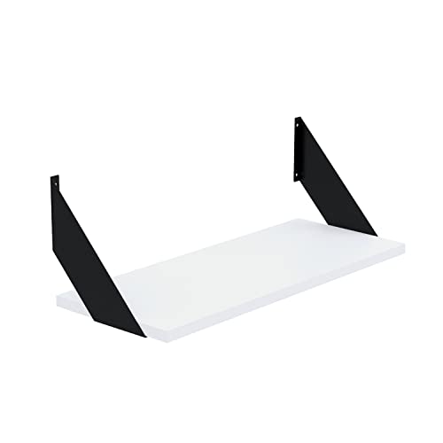 AKKE Hängeregal Flat Wandregal Kinderzimmer Küche Wohnzimmer Badezimmer Loft Büro Regale Wände Regalbrett für Wand-Deko Küchenregal Moderne Wandboard Bücherregal Wand Weiß 80x20cm AKKE Hängeregal Flat Wandregal Kinderzimmer Küche Wohnzimmer Badezimmer Loft Büro Regale Wände Regalbrett für Wand-Deko Küchenregal Moderne Wandboard Bücherregal Wand Weiß 80x20cm von AKKE