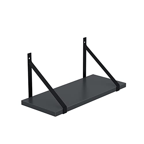 AKKE Hängeregal Gino Wandregal Kinderzimmer Küche Wohnzimmer Badezimmer Loft Büro Regale für Wände Regalbrett für Wand-Deko Küchenregal Moderne Wandboard Bücherregal Wand Anthrazit 80x20 cm AKKE Hängeregal Gino Wandregal Kinderzimmer Küche Wohnzimmer Badezimmer Loft Büro Regale für Wände Regalbrett für Wand-Deko Küchenregal Moderne Wandboard Bücherregal Wand Anthrazit 80x20 cm von AKKE