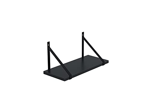 AKKE Hängeregal Gino Wandregal Kinderzimmer Küche Wohnzimmer Badezimmer Loft Büro Regale für Wände Regalbrett für Wand-Deko Küchenregal Moderne Wandboard Bücherregal Wand Schwarz 80x20cm AKKE Hängeregal Gino Wandregal Kinderzimmer Küche Wohnzimmer Badezimmer Loft Büro Regale für Wände Regalbrett für Wand-Deko Küchenregal Moderne Wandboard Bücherregal Wand Schwarz 80x20cm von AKKE