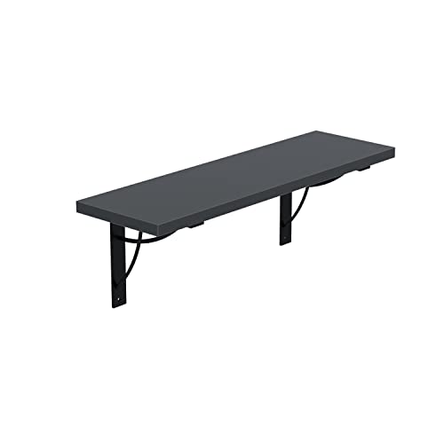 AKKE Hängeregal Neo Wandregal Kinderzimmer Küche Wohnzimmer Badezimmer Loft Büro Regale für Wände Regalbrett für Wand-Deko Küchenregal Moderne Wandboard Bücherregal Wand Anthrazit 70x20 cm von AKKE