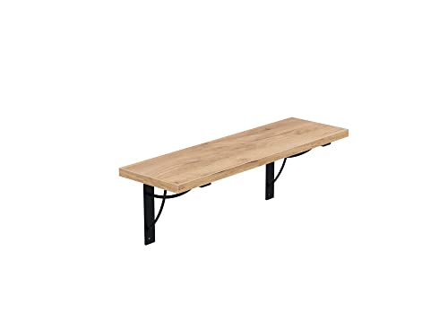 AKKE Hängeregal Neo Wandregal Kinderzimmer Küche Wohnzimmer Badezimmer Loft Büro Regale für Wände Regalbrett für Wand-Deko Küchenregal Moderne Wandboard Bücherregal Wand Craft Gold 80x20 cm AKKE Hängeregal Neo Wandregal Kinderzimmer Küche Wohnzimmer Badezimmer Loft Büro Regale für Wände Regalbrett für Wand-Deko Küchenregal Moderne Wandboard Bücherregal Wand Craft Gold 80x20 cm von AKKE