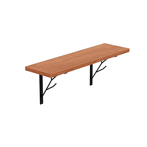 AKKE Hängeregal Tree Wandregal Kinderzimmer Küche Wohnzimmer Badezimmer Loft Büro Regale für Wände Regalbrett für Wand-Deko Küchenregal Moderne Wandboard Bücherregal Wand Erle 60x20 cm von AKKE
