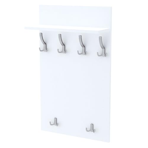 AKKE Garderobenpaneel Wandgarderobe Mit Ablage Wandpaneel Garderobe PVC Maxi Brunico-eiche 100cm x 60 cm von AKKE