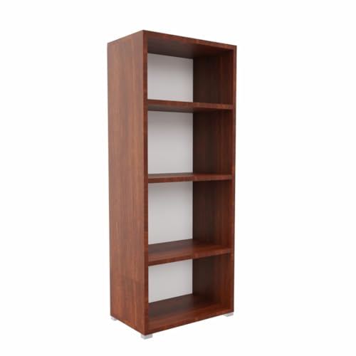 AKKE Regal Bücherregal Standregal Bücherschrank 120x50x25 cm Büroregal Mit 4 Ebenen Laminierte Möbelplatte von AKKE