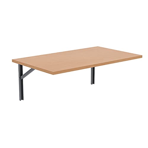 AKKE Wandklapptisch für Küche Zimmer Wohnzimmer Kinderzimmer 50 cm x 50 cm, Wandtisch klappbar, Klappbarer Wandtisch Küchentisch Kindertisch, Klapptisch Klappschreibtisch Küche Buche Bavaria von AKKE