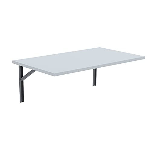 AKKE Wandklapptisch für Küche Zimmer Wohnzimmer Kinderzimmer 80 cm x 60 cm, Wandtisch klappbar, Klappbarer Wandtisch Küchentisch Kindertisch, Klapptisch Klappschreibtisch Küche Hellgrau AKKE Wandklapptisch für Küche Zimmer Wohnzimmer Kinderzimmer 80 cm x 60 cm, Wandtisch klappbar, Klappbarer Wandtisch Küchentisch Kindertisch, Klapptisch Klappschreibtisch Küche Hellgrau von AKKE
