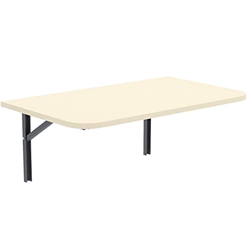 AKKE Wandklapptisch mit abgerundete Ecken für Küche Zimmer Wohnzimmer Kinderzimmer 70 cm x 40 cm, Wandtisch klappbar, Klappbarer Wandtisch Küchentisch Kindertisch, Klapptisch Klappschreibtisch Küche von AKKE