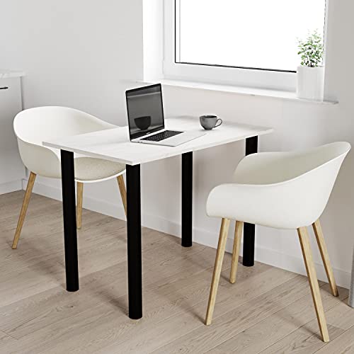 mikon 100x40 | Esszimmertisch - Esstisch - Tisch mit SCHWARZEN Beinen - Küchentisch - Bürotisch | White Craft von mikon