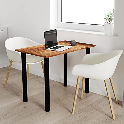 mikon 110x65 | Esszimmertisch - Esstisch - Tisch mit SCHWARZEN Beinen - Küchentisch - Bürotisch | Burgund von AKKE