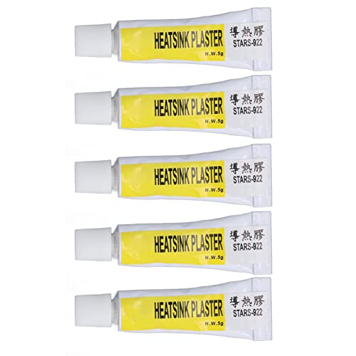 5PCS 300 Heat Thermal Silicone Easy und für 3D-Drucker CPU Thermal Paste Isolierte und Effiziente Wärmeableitungslösung von AKLOSIPY
