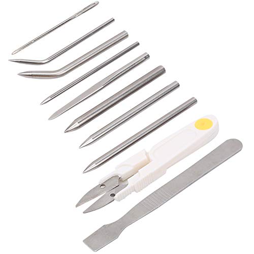 AKLOSIPY 10 -pcs Edelstahl Paracord Strick -DIY Werkzeug Set für Armbandweb und Handwerksprojekte von AKLOSIPY