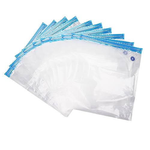 AKLOSIPY 10pcs Lebensmittel Vakuumversiegelungstaschen mit Pump (34 * 30 cm) von AKLOSIPY