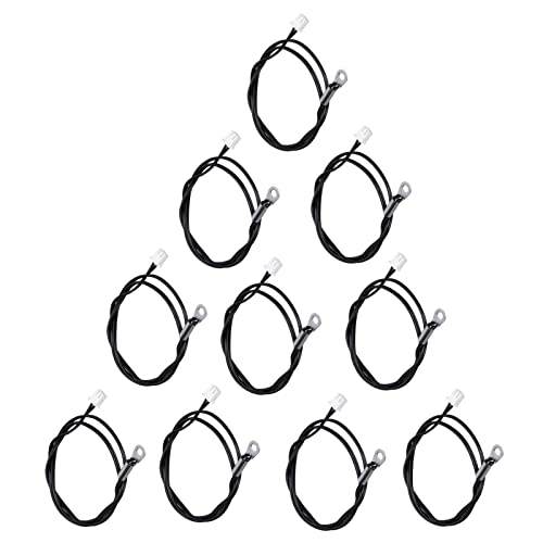AKLOSIPY 10pcs Thermistor -Temperatursensor -Sonde mit Runden Anschluss an Kaltgepresstes Anschluss 500 Mm 50K B3950 für die Thermische Kontrolle (15K B3950) von AKLOSIPY