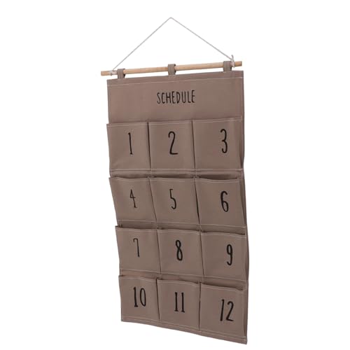AKLOSIPY 12 Taschen Wandhänge für Schlafsaal - Einfache Installation Stoffspeicherbeutel mit Vielseitigem Design und Reichlich Kapazität (B) von AKLOSIPY