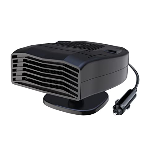 AKLOSIPY 12 V/24 V Elektroautoheizung Tragbares Elektroheizventilator Lüfter Windschutzscheibe Trockner Defogging Demister Deffroster für das Auto Auto mit 360 ° Drehung und Kalt/warmer von AKLOSIPY