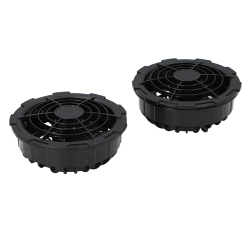 AKLOSIPY 2 PCs Leistungsstarker Kühlwestelüfter mit Bürstenloser Motor für Niedriges Geräusch und Effiziente Wärmeableitung - DC -Stromkabel 12V Enthalten von AKLOSIPY