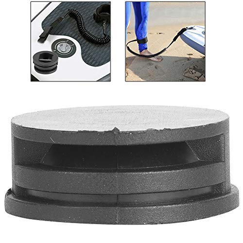 AKLOSIPY 2 PCs Surf -Lash -Stecker mit Edelstahl für Shortboard und Longboards, Essential Paddle Board Foot Seilzubehör (Black) von AKLOSIPY