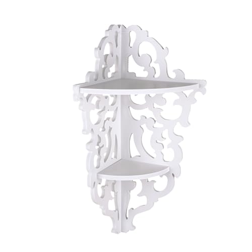 AKLOSIPY 2 Tier Geschnitzte Ewas Haom Corner Regal Rack ELEG Display Ständer für die Aufbewahrung der Dusche von AKLOSIPY