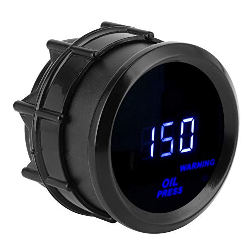 AKLOSIPY 2-Zoll-digitale Öldruckmesser 0-150psi mit Blauem LED-Display & Sensor-Genau und Automobilwerkzeug von AKLOSIPY