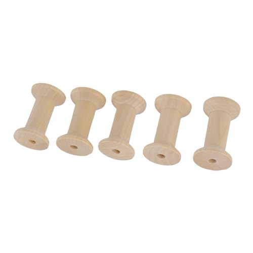 AKLOSIPY 20pcs Leere Hölzerne Spulen - DIY -Handwerkspeicher Zum Nähen von Fäden und Bändern Halter für Kunsthandwerk von AKLOSIPY
