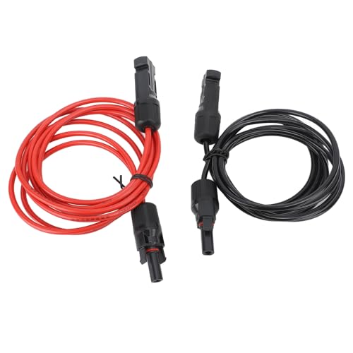 AKLOSIPY 2m 6,6ft 12AWG Solar Panel Verlängerungskabel mit Weiblichen und Männlichen Stecker ABS -Material für die Verwendung Im Freien von AKLOSIPY