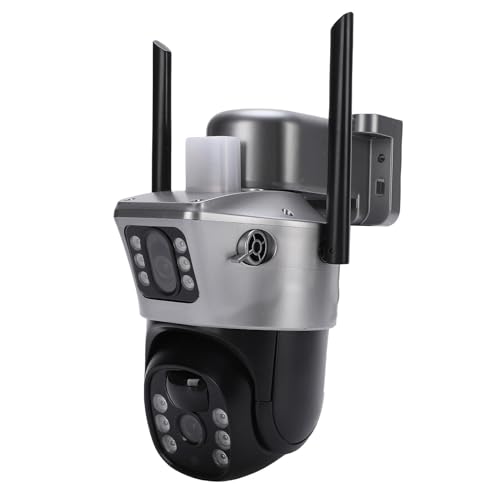 AKLOSIPY 4G PTZ -Überwachungskamera Dual Objektiv 4MP 330 ° Pan Tilt Outdoor -Kamera mit PIR -Bewegungserkennung Solarantrieb für die Überwachung zu Hause von AKLOSIPY