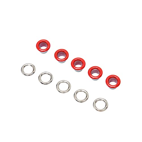 AKLOSIPY 500 -Sets Grommet Kit - 6 Mm Runde Kupfer Bright Farbset für Reparaturen und Dekoration in Verschiedenen Handwerksprojekten (Rot) von AKLOSIPY