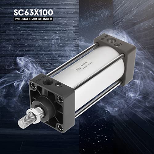 AKLOSIPY 63-mm-Bohrung 100-mm-Hub-Doppelaktion Pneumatic Zylinder mit Selbsthunger- und Puffermodus AKLOSIPY 63-mm-Bohrung 100-mm-Hub-Doppelaktion Pneumatic Zylinder mit Selbsthunger- und Puffermodus von AKLOSIPY