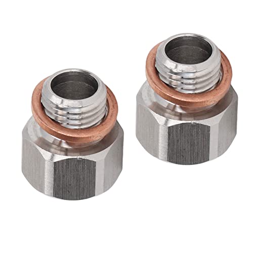 AKLOSIPY Anpassungsadapter /8in NPT Weiblich an M12X1.25 Männliche Aluminiumlegierung Zur Automobilprävention von AKLOSIPY