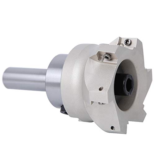 AKLOSIPY C20 FMB27 Collet Chuck Holder mit 6 APMT1604 Fräseneinsätzen - und Präzises Werkzeug Zur Effizienten Bearbeitung (C20-FMB27+80 Cutterplatte+1604APMT Cutter (10) von AKLOSIPY