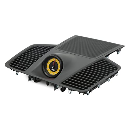 AKLOSIPY Dashboard Taktabdeckung Trim Grey 9Y0 857 192 Ein Ersatz für 2018-2020 - Einfache Installation, Stilvolles Upgrade (gelbe Stoppuhr) von AKLOSIPY