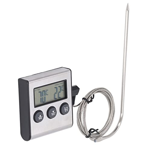 AKLOSIPY Digitales Fleisch mit Sonde - Genaues Küchenkochgerät Zum Grillen, Öfen und Grill mit Timerfunktion AKLOSIPY Digitales Fleisch mit Sonde - Genaues Küchenkochgerät Zum Grillen, Öfen und Grill mit Timerfunktion von AKLOSIPY