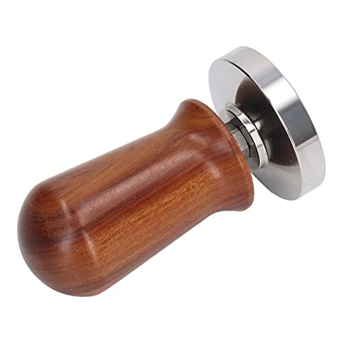 AKLOSIPY Ergonomischer Edelstahl -Kaffeemanipulationsmanipulationen mit Holzgriff, Tragbares 51 -mm Werkzeug für zu Hause oder Im Café (58MM) von AKLOSIPY