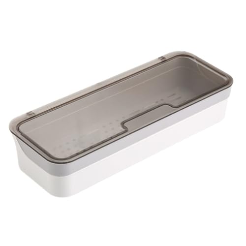 AKLOSIPY Essstäbchen Abflusslagerbox-Kunststoff-Küchenutensilien mit Lebensmitteln mit Deckel und Entwässerung für Besteck, Gabeln, Löffel und Mehr von AKLOSIPY