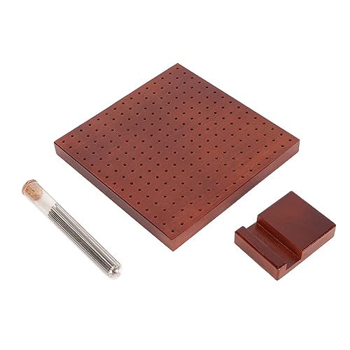 AKLOSIPY Handgefertigte Häkeln Blockierscheibe - Holz 19,5x19,5 Cm Strickmatte mit 225 Löchern für Oma -Quadrate von AKLOSIPY