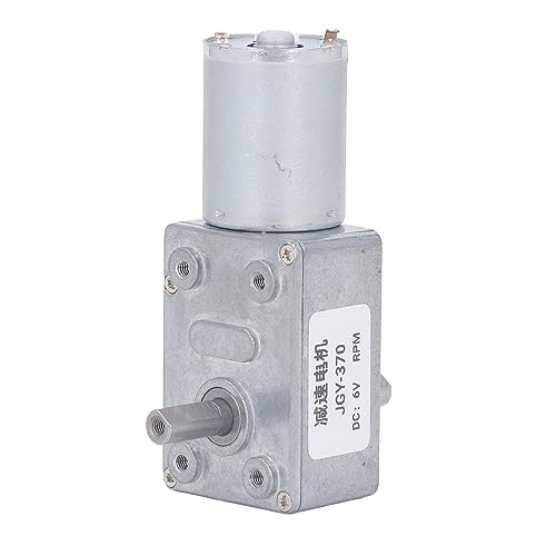 AKLOSIPY Hohe Doppelwelle DC -Zahnradmotor 25 Kg.Cm 6 V Selbstverriegelung Reversibler 10 U/Min für Öfen und Waschmaschinen (30RPM) von AKLOSIPY
